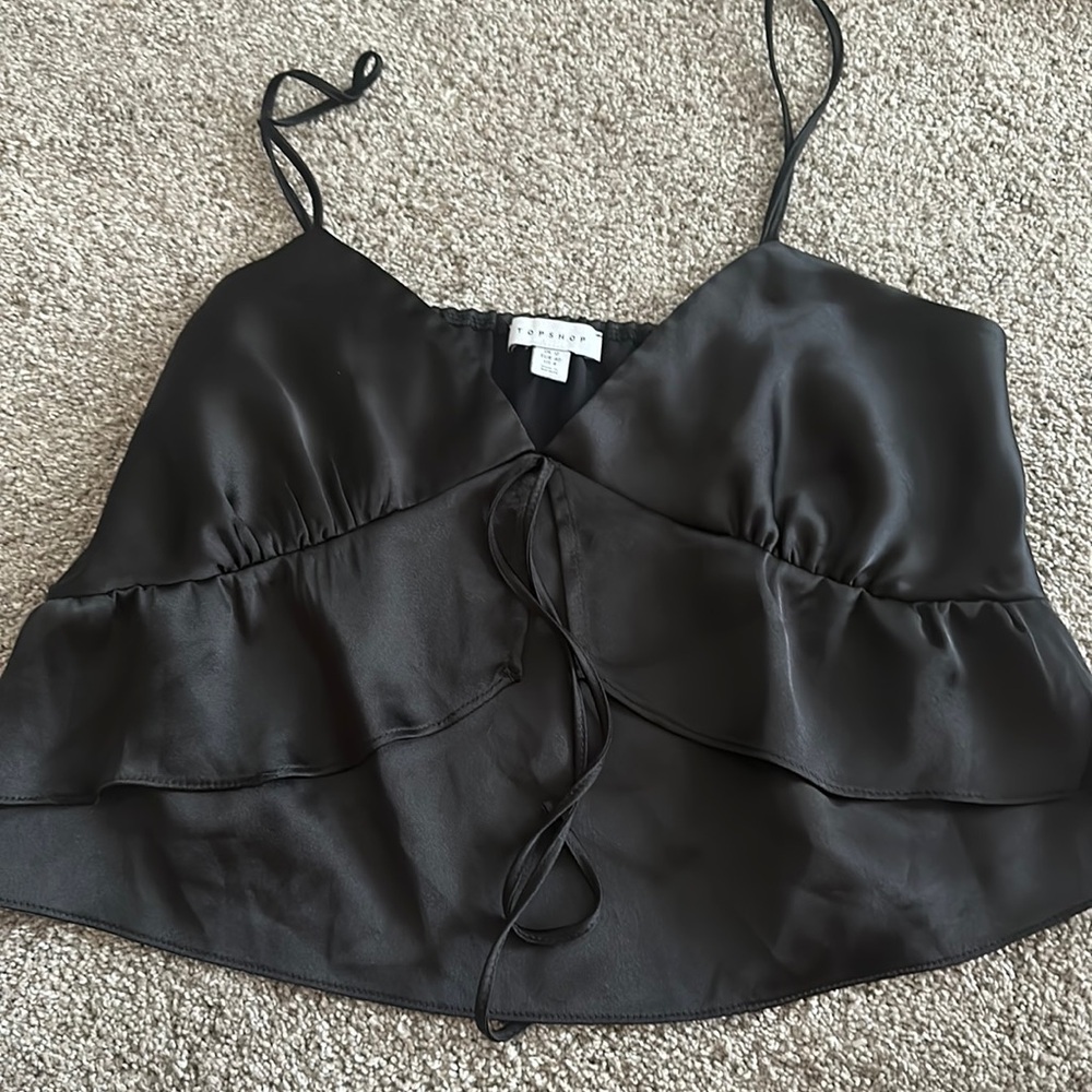 TopShop black mini top - 8